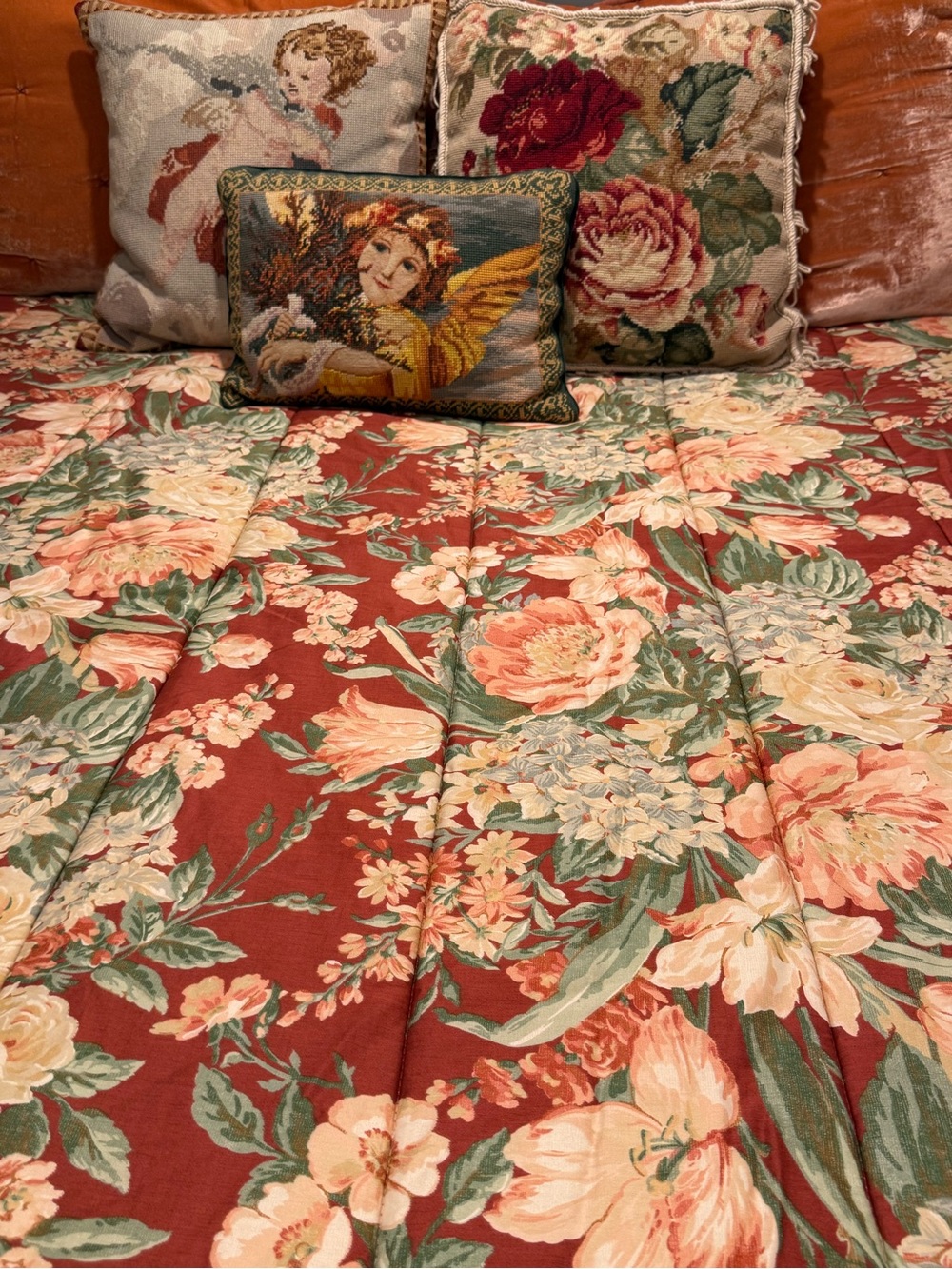 โจ Vintage EUC Ralph Lauren King Tres Grand Comforter Desert Plains King LOVELY